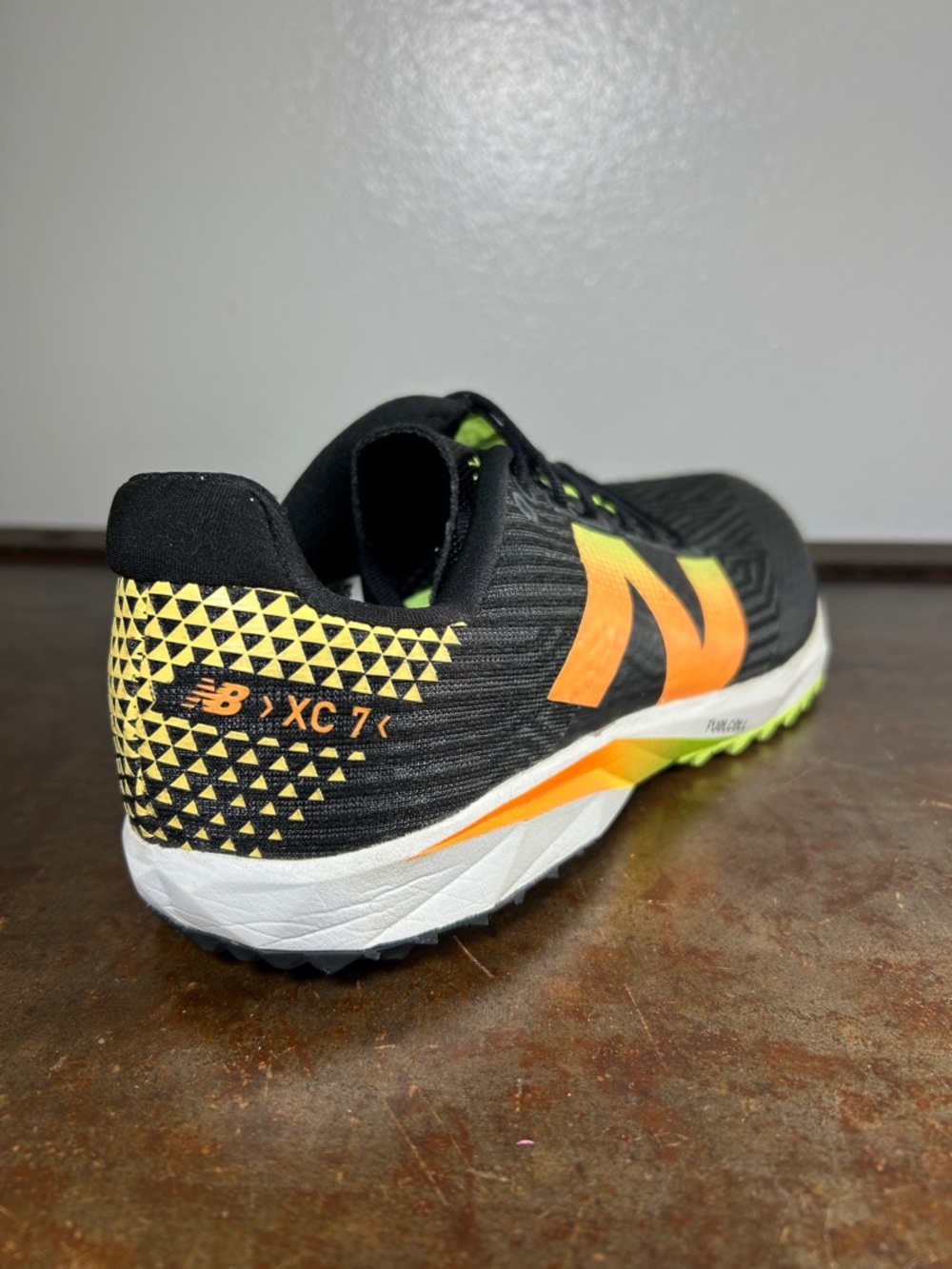 New Balance Fuel Cell XC7 Running Shoes Orange,Neon Yellow Accents Men’s Size 7 - Picture 12 of 16
